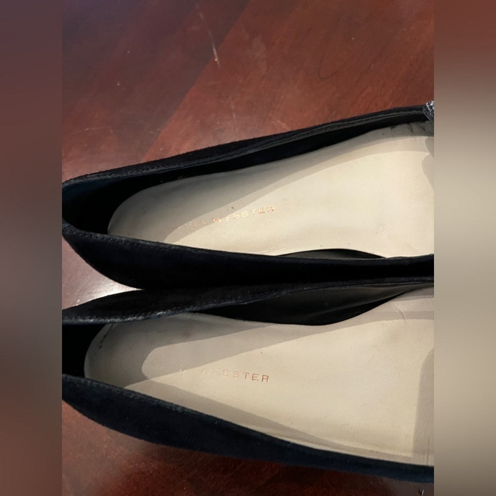 SOPHIA WEBSTER Black Flats Mulitcolor Crystal Butterfly - Picture 10 of 12
